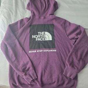 The North Face Men’s Box Logo Pullover Hoodie - Purple
